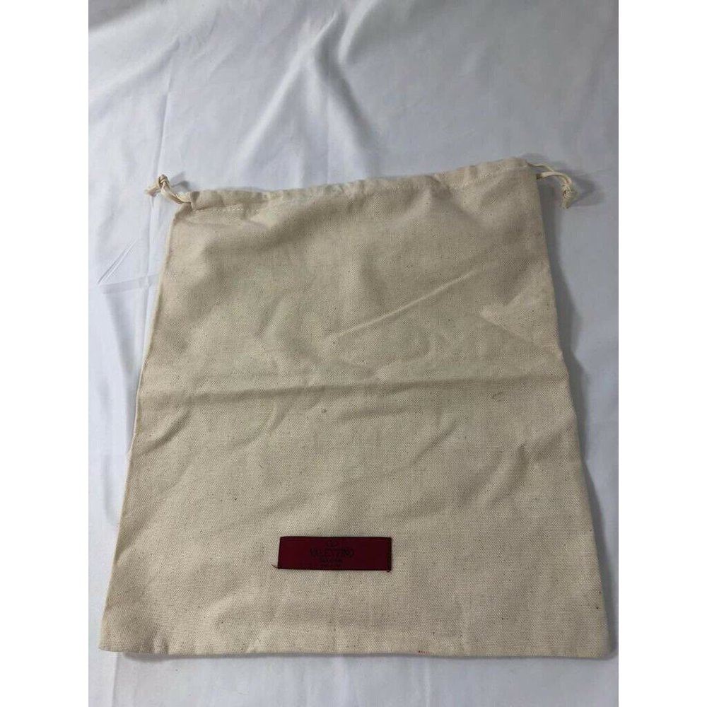 Valentino Dust Bag Storage Cover Pouch Drawstring Cream 13" X 12"